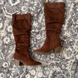 Time and Tru Rich Brown Knee High Boots